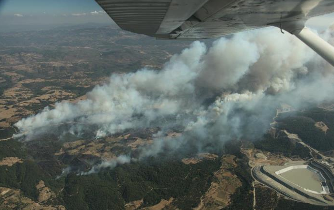 O yangın havadan görüntülendi - Resim: 3