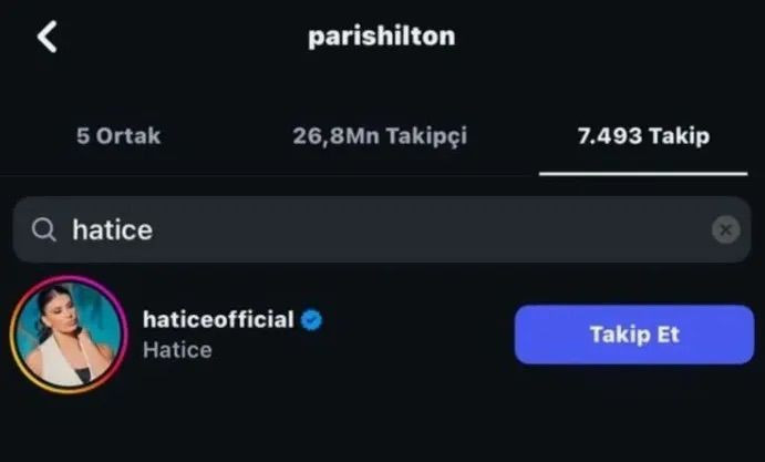 Paris Hilton'dan çok konuşulacak sosyal medya hamlesi! Hatice'yi takibe aldı... - Resim: 2