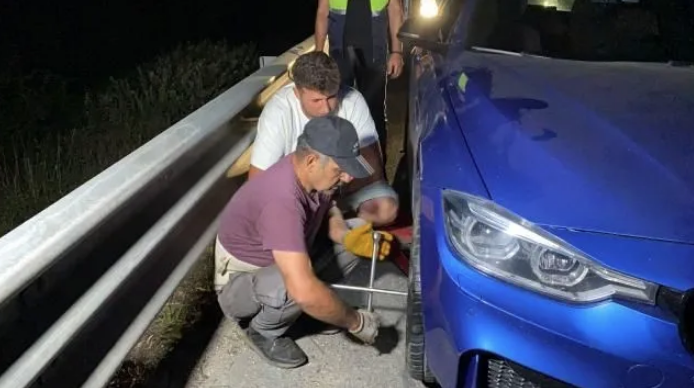 TEM Düzce geçişinde çok ilginç olay! 20 aracın lastiği aynı anda patladı - Resim: 4