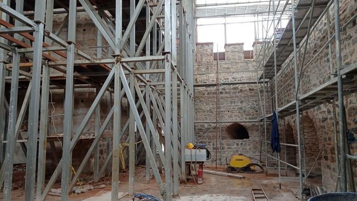 Kız Kulesi yıkıldı mı? İşte restorasyonun sürdüğü Kız Kulesi'nin içinden ilk fotoğraflar - Resim: 3