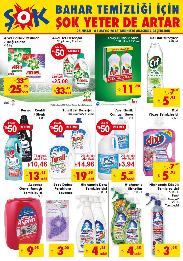 ŞOK 25 Nisan aktüel indirim kataloğu 2018 yeni liste - Resim: 3