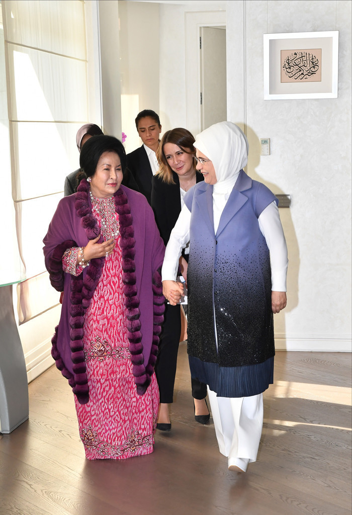 Emine Erdoğan liderlerin eşlerine yemek verdi - Resim: 4