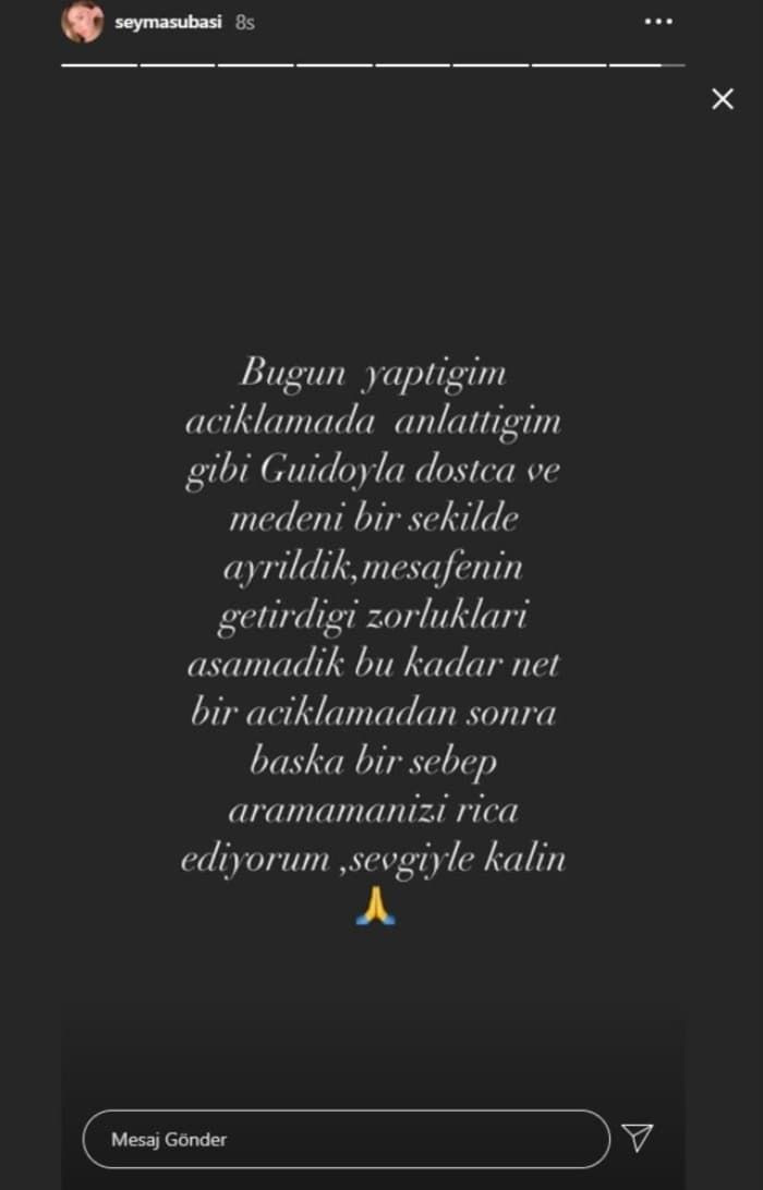 Şeyma Subaşı Guido Senia ile ayrılığını doğruladı konu 'para' değilmiş - Resim: 2