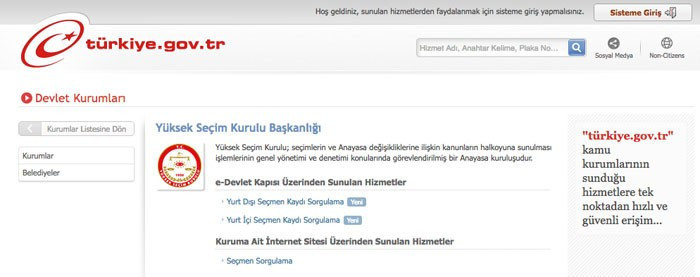 Seçmen sorgulama 2017 e-devlet ekranında elinizi çabuk tutun! - Resim: 1