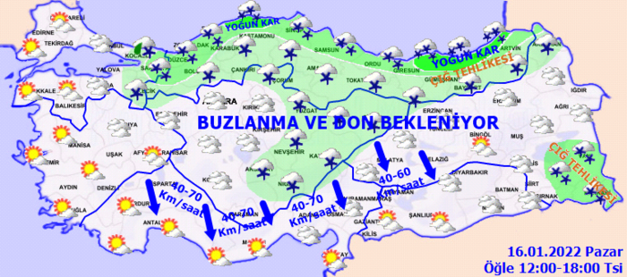 Meteoroloji'den hem sarı hem turuncu alarm! Orhan Şen uyardı: Asıl kar yağışı 22 Ocak'ta başlıyor - Resim: 4