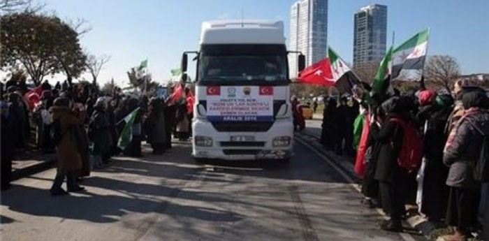 Türkiye'den binlerce araç Halep'e gidiyor - Resim: 1