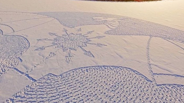 Hepsini kar üstünde saatlerce yürüyerek yaptı! - Resim: 4