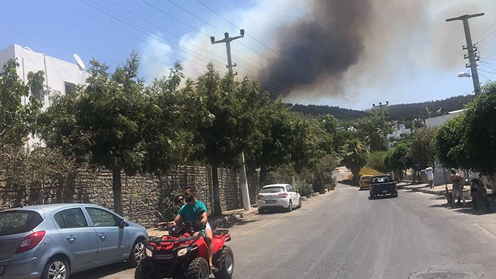 Bodrum'da yeni yangın! Evler ve oteller boşaltılıyor Milas yangını da Bodrum'a sıçradı - Resim: 4