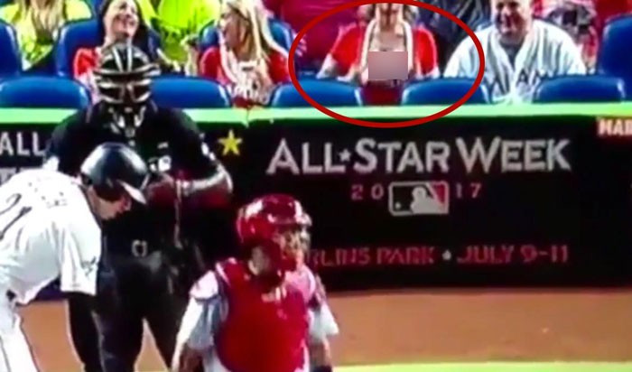 Kameraları gördüğü an birdenbire göğüsünü açtı ve... - Resim: 4