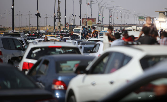 Onbinler Kerkük'ü terk ediyor! Erbil yolundalar! - Resim: 1