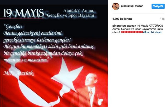 Ünlüler 19 Mayıs'ı böyle kutladı! Kenan Doğulu herkesi duygulandırdı - Resim: 4