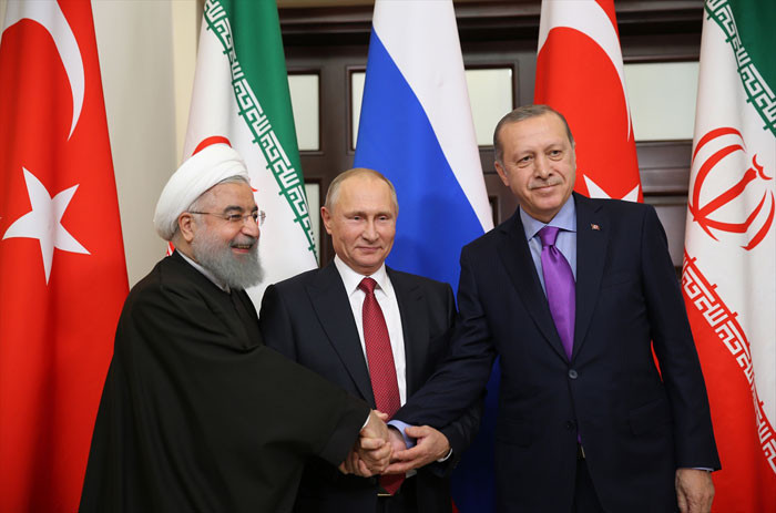 Soçi'den dünyayı çatlatan kare! Erdoğan Putin Ruhani... - Resim: 1