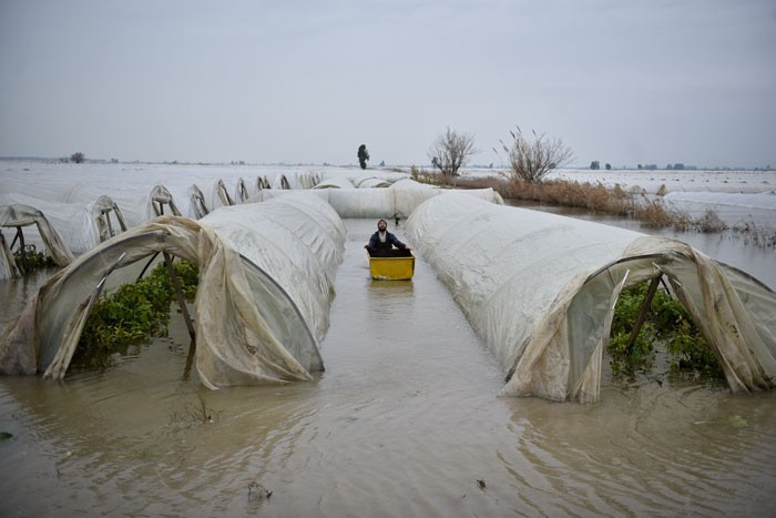 Mersin'den olay kareler! Seralar suda yüzdü - Resim: 2
