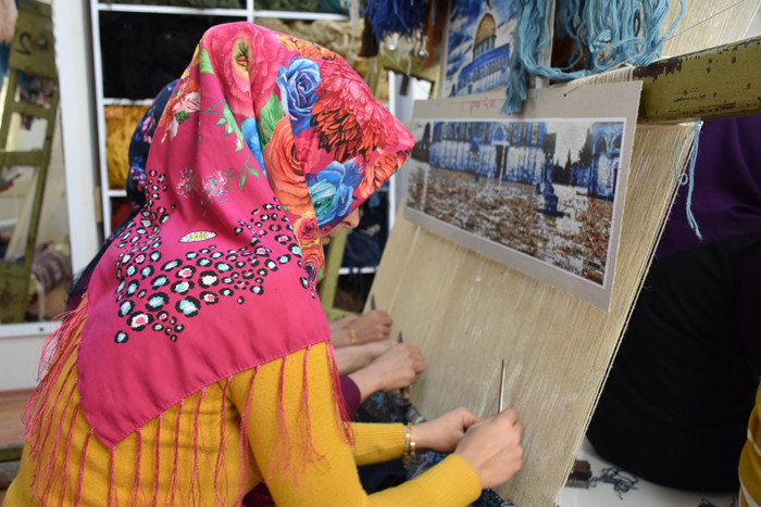 Adıyaman'da Mescid-i Aksa'yı halıya işliyorlarlar - Resim: 3
