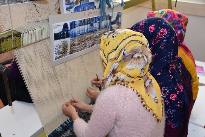 Adıyaman'da Mescid-i Aksa'yı halıya işliyorlarlar - Resim: 4