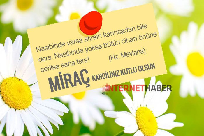 Bugün kandil resimli Miraç Kandili mesajları yeni kutlama sözleri - Resim: 7