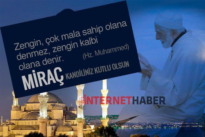 Kandil mesajları bugün Miraç Kandili resimli kandil kutlama sözleri - Resim: 1