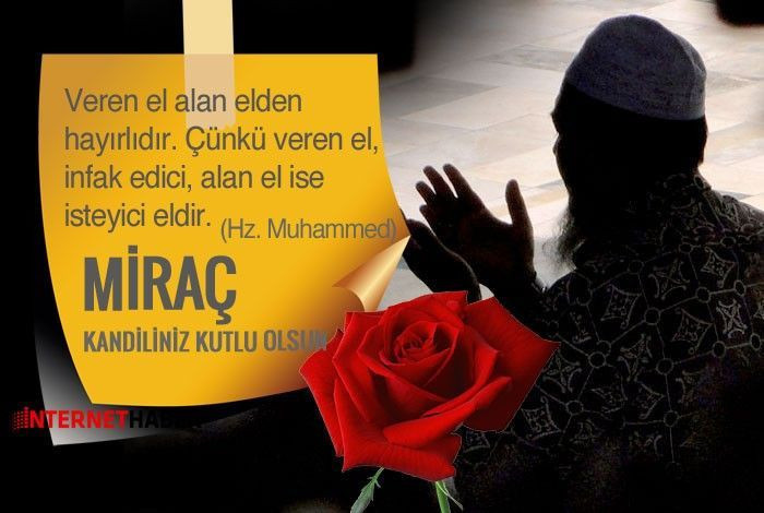 Bugün kandil resimli Miraç Kandili mesajları yeni ayetli-dualı kutlama sözleri - Resim: 1