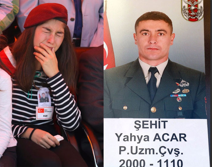 Şehit uzman çavuşun kızından yürek yakan haykırış  - Resim: 1