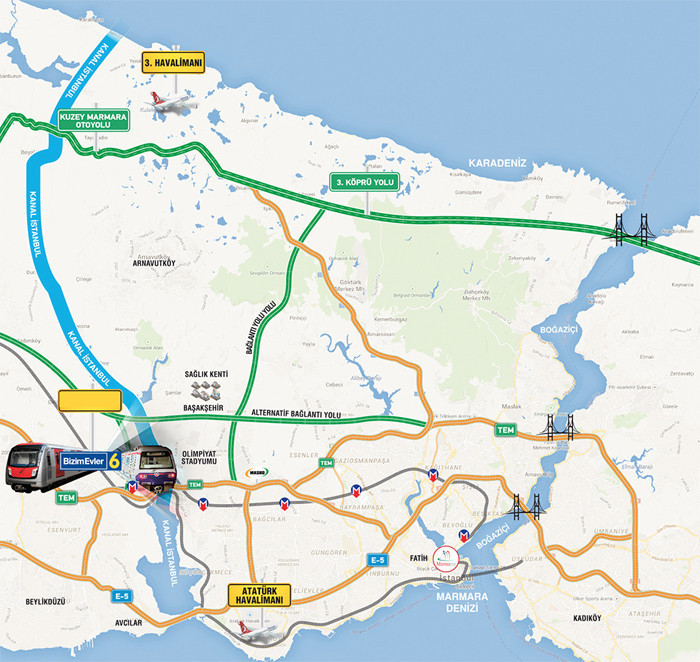 Üçüncü Havalimanı nerede adı ne? 3. havalimanı ulaşımı metro ile...  - Resim: 4