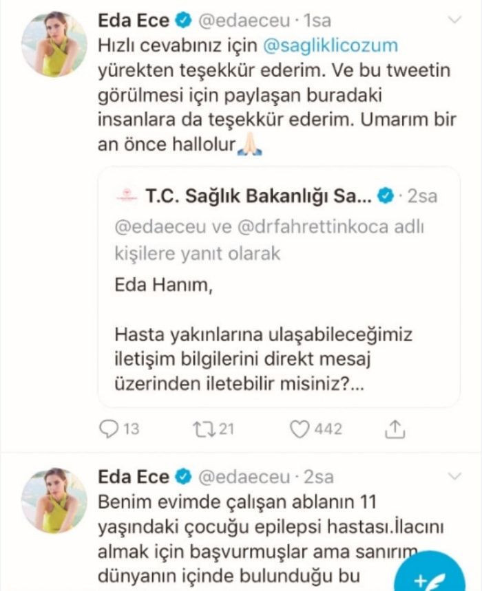 Eda Ece Bakanlıktan yardım istedi Yasak Elma yıldızına yanıt gecikmedi - Resim: 2