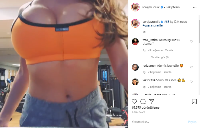 Neymar'ın eski sevgilisi Soraja Vucelic'ten olay karantina pozu! - Resim: 3