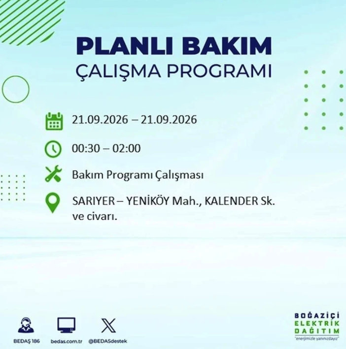 İstanbul iki gün boyunca karanlığa gömülecek! 21-22 Eylül elektrik kesintisi mahalle listesi - Resim: 18