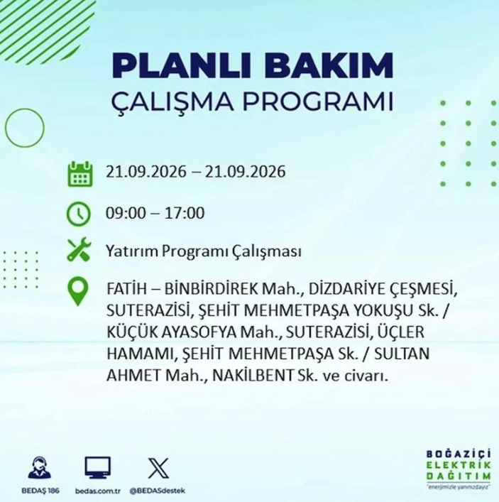 İstanbul iki gün boyunca karanlığa gömülecek! 21-22 Eylül elektrik kesintisi mahalle listesi - Resim: 35