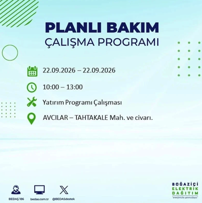 İstanbul iki gün boyunca karanlığa gömülecek! 21-22 Eylül elektrik kesintisi mahalle listesi - Resim: 79