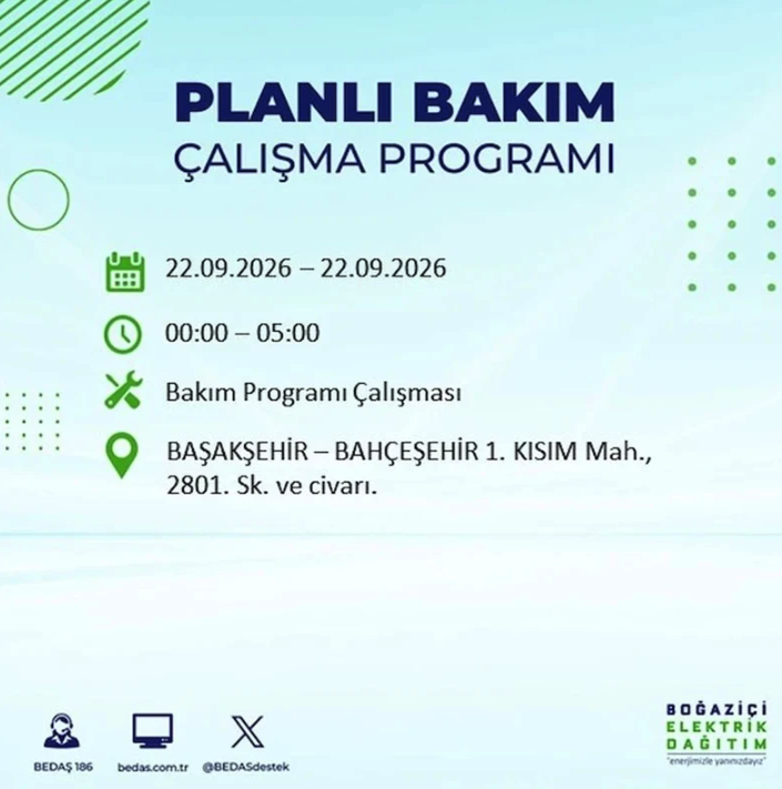 İstanbul iki gün boyunca karanlığa gömülecek! 21-22 Eylül elektrik kesintisi mahalle listesi - Resim: 69