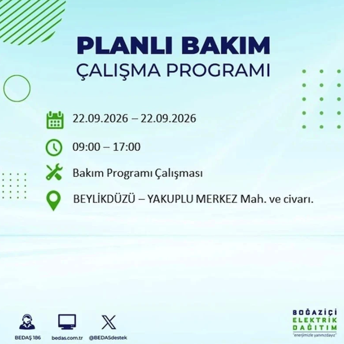 İstanbul iki gün boyunca karanlığa gömülecek! 21-22 Eylül elektrik kesintisi mahalle listesi - Resim: 131