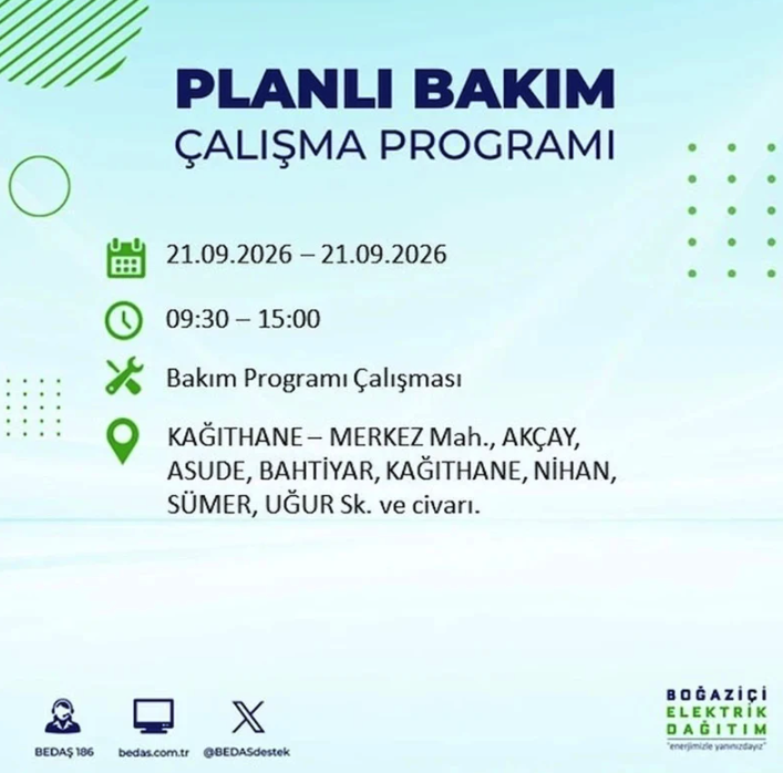 İstanbul iki gün boyunca karanlığa gömülecek! 21-22 Eylül elektrik kesintisi mahalle listesi - Resim: 28