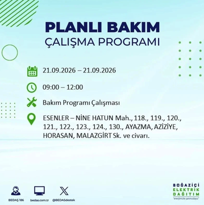 İstanbul iki gün boyunca karanlığa gömülecek! 21-22 Eylül elektrik kesintisi mahalle listesi - Resim: 41