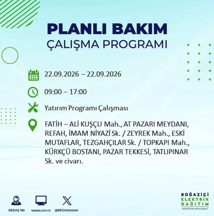 İstanbul iki gün boyunca karanlığa gömülecek! 21-22 Eylül elektrik kesintisi mahalle listesi - Resim: 116
