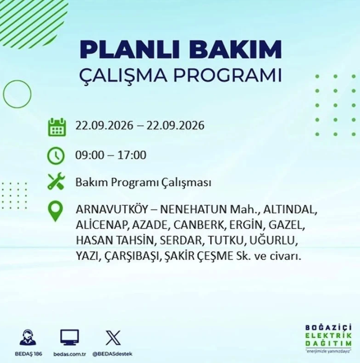 İstanbul iki gün boyunca karanlığa gömülecek! 21-22 Eylül elektrik kesintisi mahalle listesi - Resim: 82