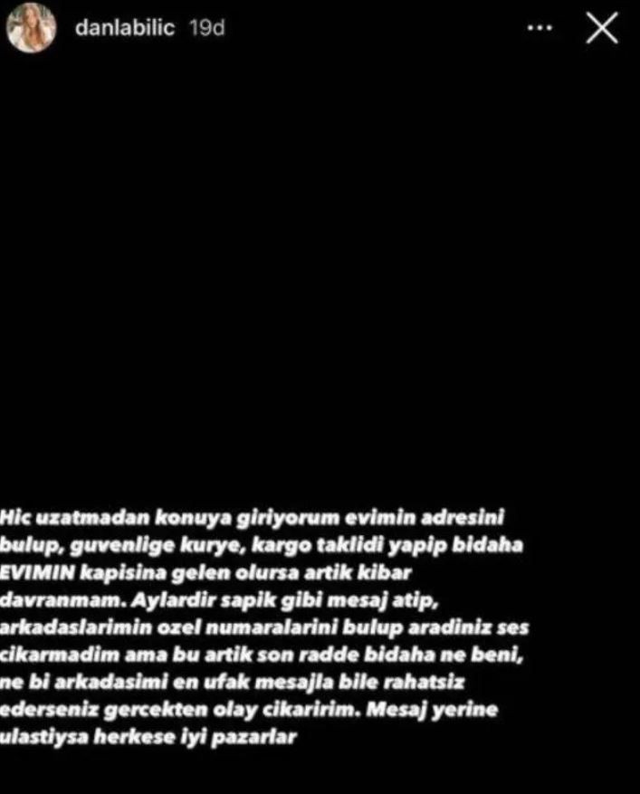 Danla Biliç'e 'sapık tacizi' şoku! Adresini bulup kurye gibi evine geldiler! - Resim: 3
