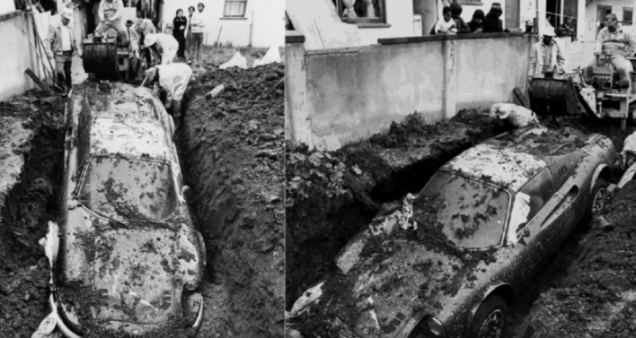 Bahçeyi kazarken Ferrari buldu! - Resim: 2