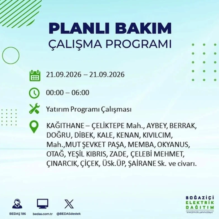 İstanbul iki gün boyunca karanlığa gömülecek! 21-22 Eylül elektrik kesintisi mahalle listesi - Resim: 25