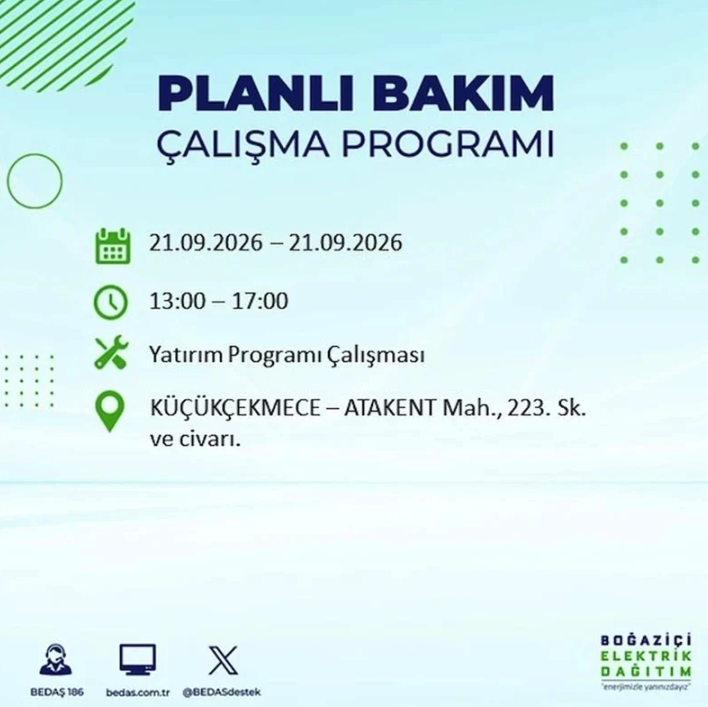 İstanbul iki gün boyunca karanlığa gömülecek! 21-22 Eylül elektrik kesintisi mahalle listesi - Resim: 21