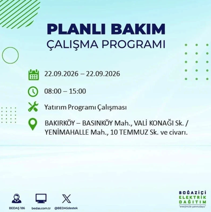 İstanbul iki gün boyunca karanlığa gömülecek! 21-22 Eylül elektrik kesintisi mahalle listesi - Resim: 70