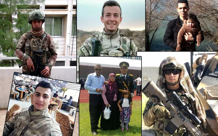 İdlib kahramanlarına veda ettik! Şehit askerlerimiz sonsuzluğa uğurlandı - Resim: 1