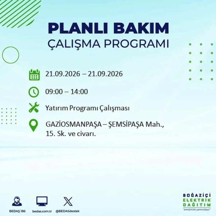 İstanbul iki gün boyunca karanlığa gömülecek! 21-22 Eylül elektrik kesintisi mahalle listesi - Resim: 34