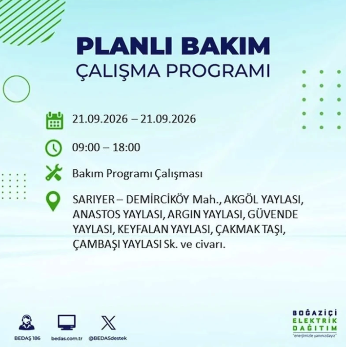 İstanbul iki gün boyunca karanlığa gömülecek! 21-22 Eylül elektrik kesintisi mahalle listesi - Resim: 17
