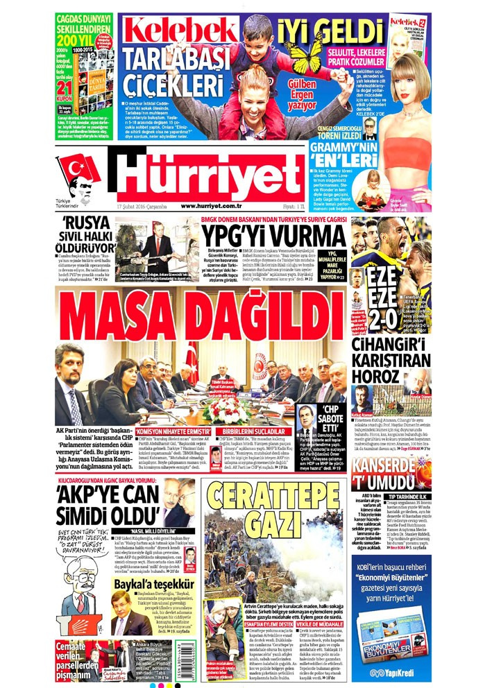 Gazete manşetleri - Hürriyet - Milliyet ve Sabah ne yazdı? - Resim: 1
