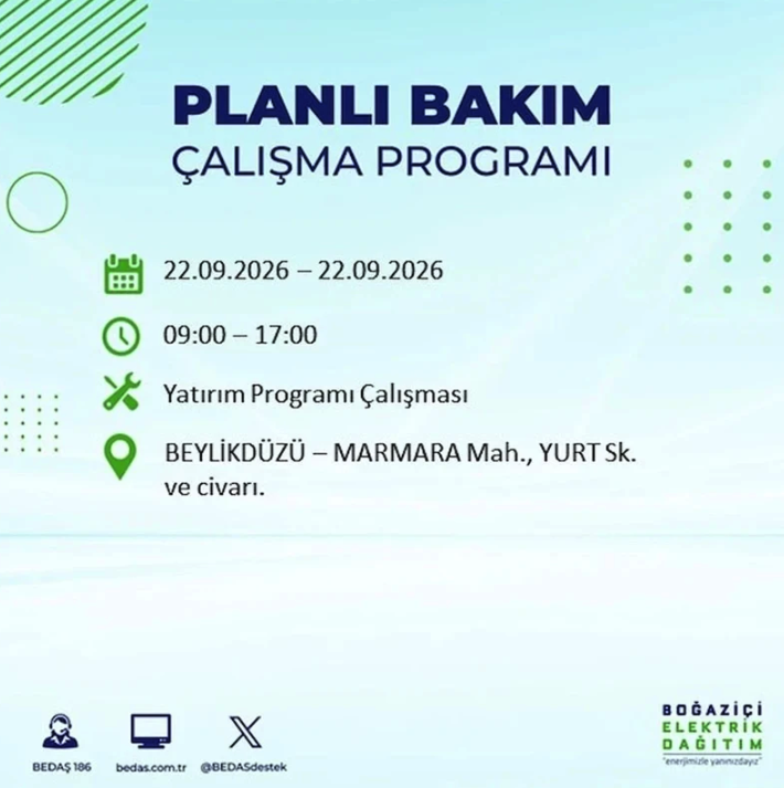 İstanbul iki gün boyunca karanlığa gömülecek! 21-22 Eylül elektrik kesintisi mahalle listesi - Resim: 132