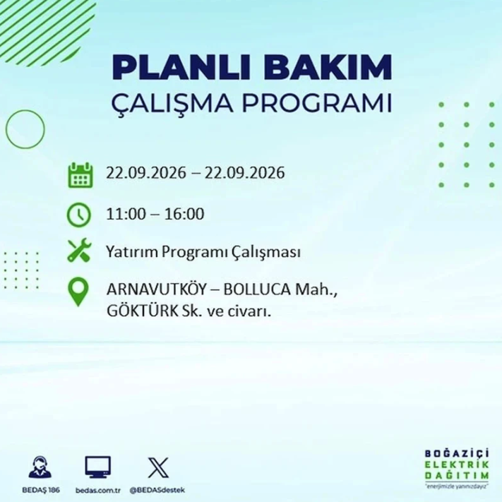 İstanbul iki gün boyunca karanlığa gömülecek! 21-22 Eylül elektrik kesintisi mahalle listesi - Resim: 89