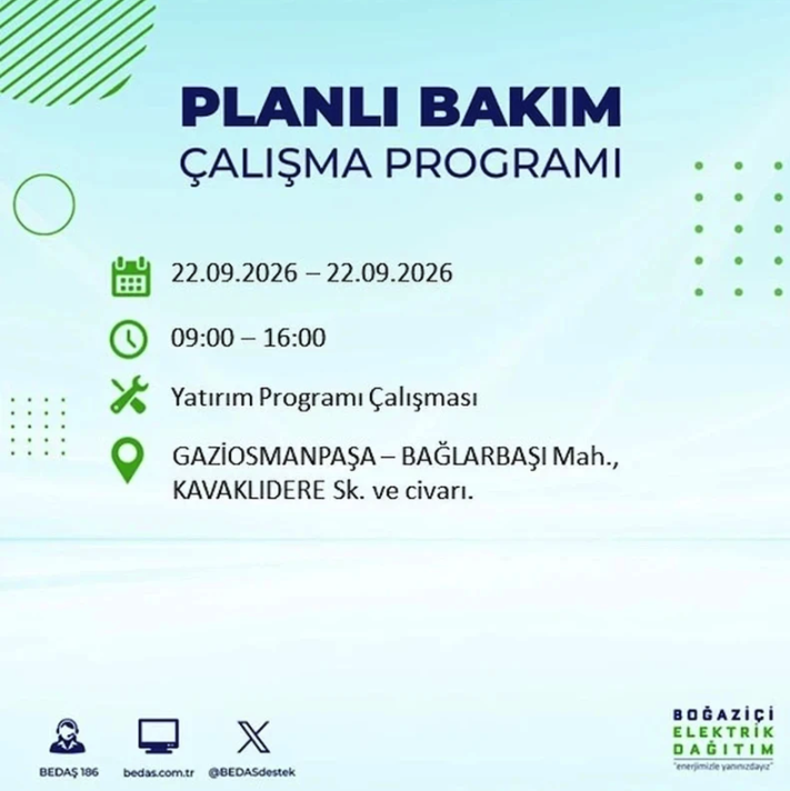 İstanbul iki gün boyunca karanlığa gömülecek! 21-22 Eylül elektrik kesintisi mahalle listesi - Resim: 115