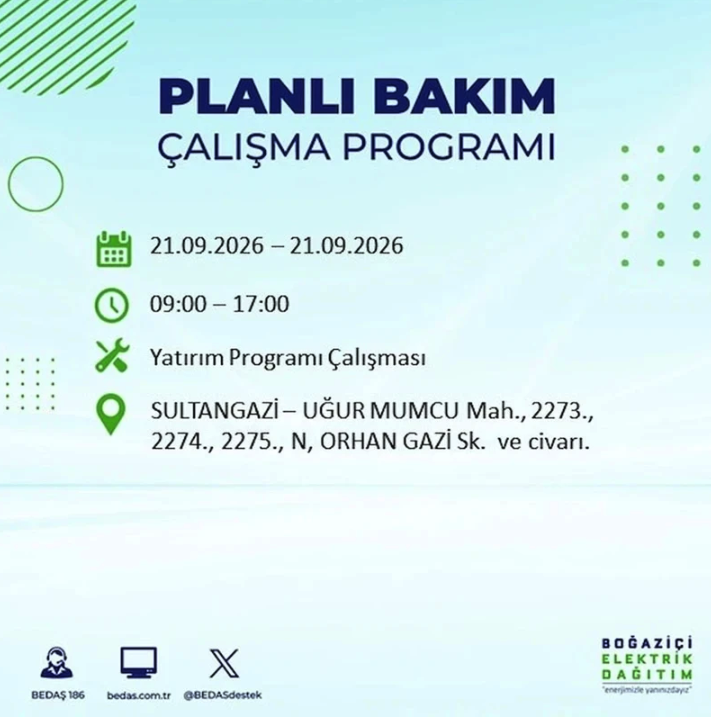 İstanbul iki gün boyunca karanlığa gömülecek! 21-22 Eylül elektrik kesintisi mahalle listesi - Resim: 16