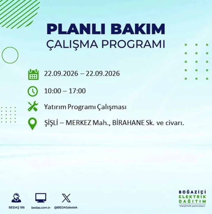 İstanbul iki gün boyunca karanlığa gömülecek! 21-22 Eylül elektrik kesintisi mahalle listesi - Resim: 95