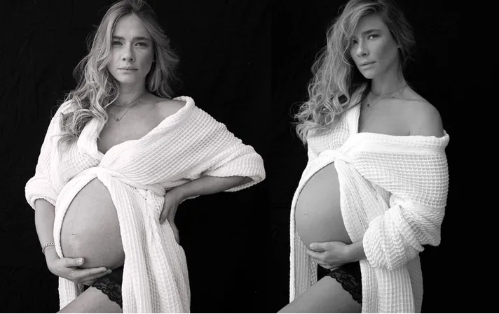 Müge Boz Caner Erdeniz ve bebeğiyle ilk pozunu verdi hamilelik pozları eleştirilmişti - Resim: 1